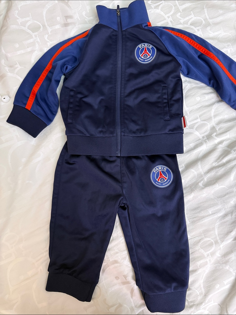 Paris Saint-Germain Navy Kids Track Set with Red Accent